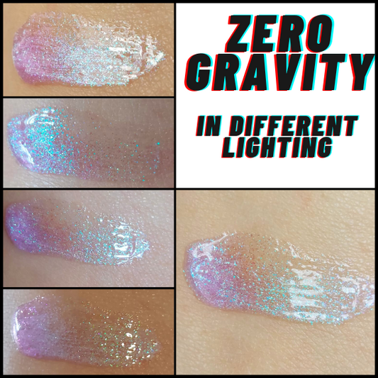 Zero Gravity - Turquoise-Lavender-Pink Iridescent Lip Gloss
