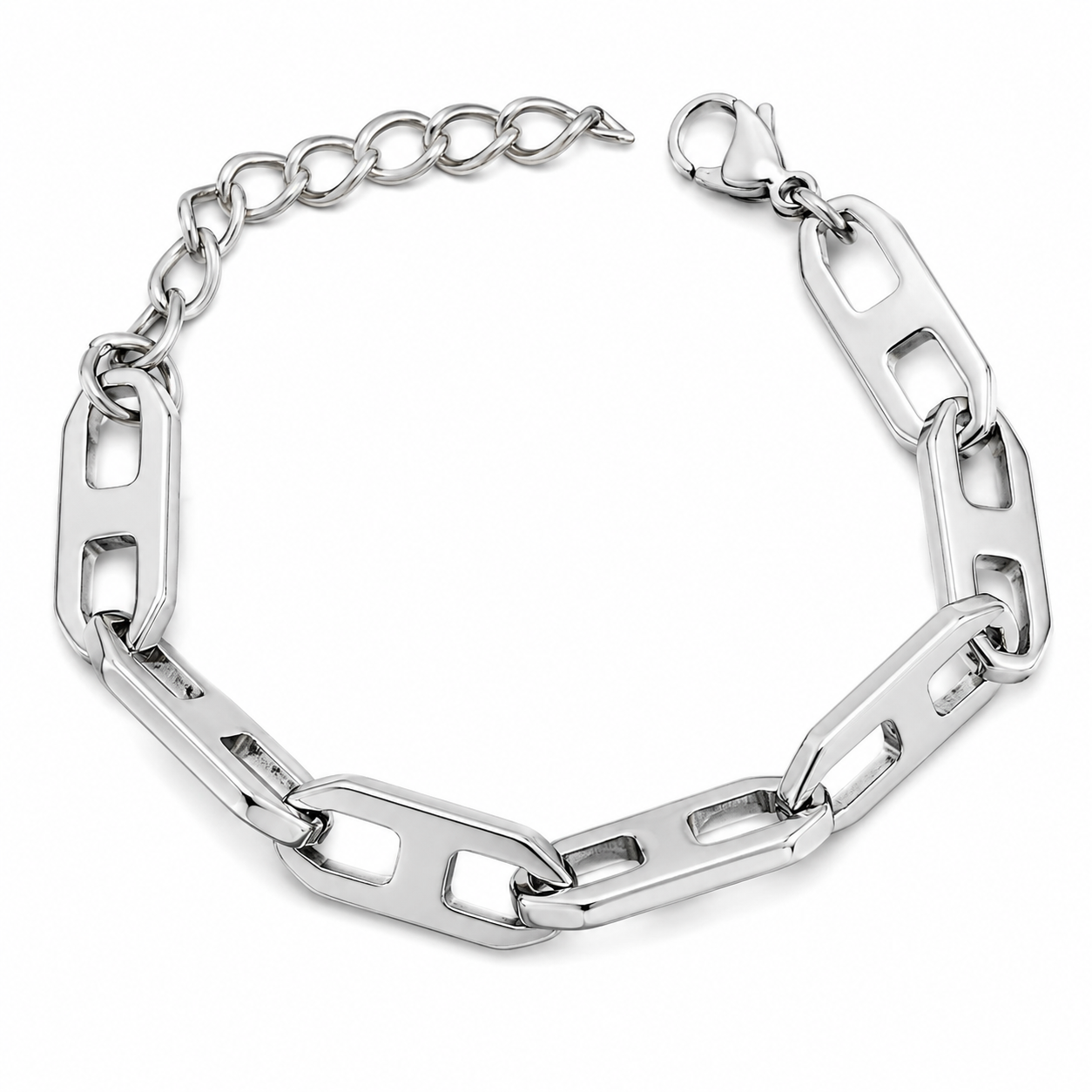 Industrial Crush - Stainless Steel Chain Bracelet