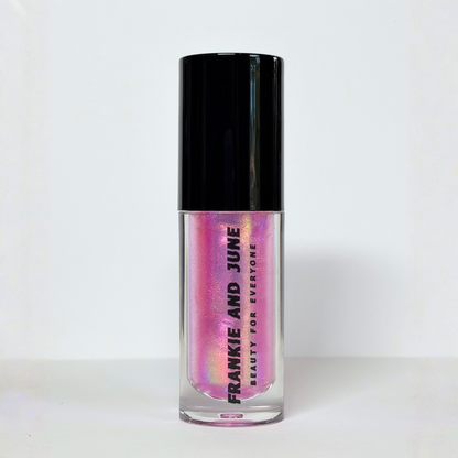 Sneaky Rainbow - Pink-Orange-Gold-Lime Green Iridescent Lip Gloss