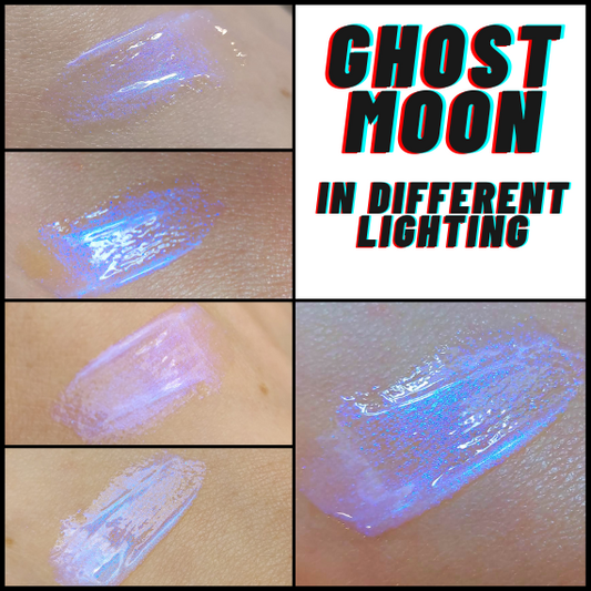 Ghost Moon - Violet-Blue-Purple  Iridescent Lip Gloss