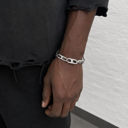 Industrial Crush - Stainless Steel Chain Bracelet
