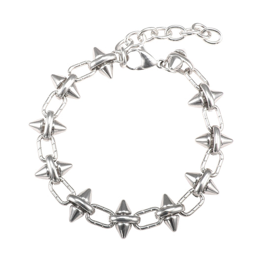 Delinquent - Stainless Steel Spike Bracelet