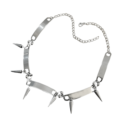 Axiom – Stainless Steel Spike Collar Necklace
