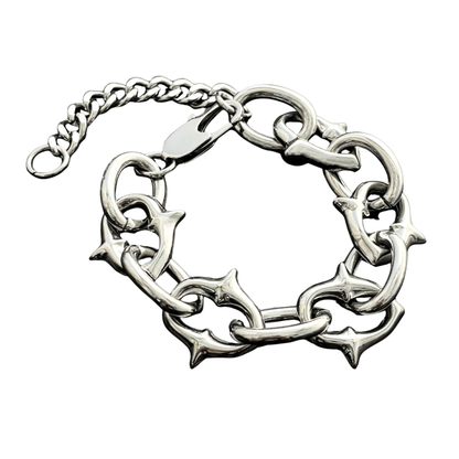 Vex – Stainless Steel Thorn Link Bracelet