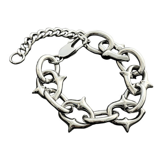 Vex – Stainless Steel Thorn Link Bracelet