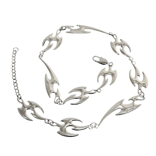 Arclight – Stainless Steel Blade Link Necklace