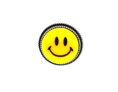 Y2K Smiley Face Cuff Ring
